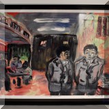 A28. Arthur Robus print &rdquo;Chinese Waiters&rdquo;. 12.5&rdquo;h x 16.5&rdquo;w 